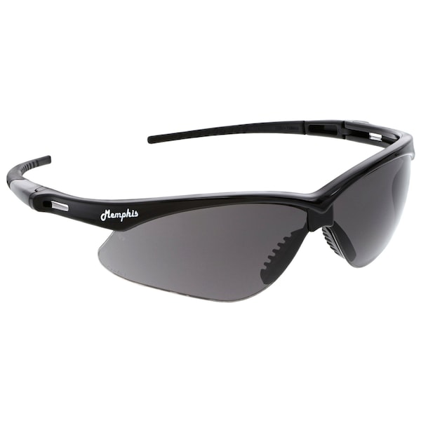 Mcr Safety Memphis (MP1), Safety Glasses, Anti-Fog, Gray Lens, Black Frame, Half Frame, 12 PK MP112AF - main